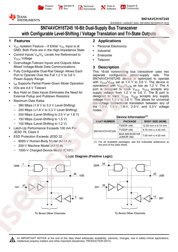 SN74AVCH16T245GR