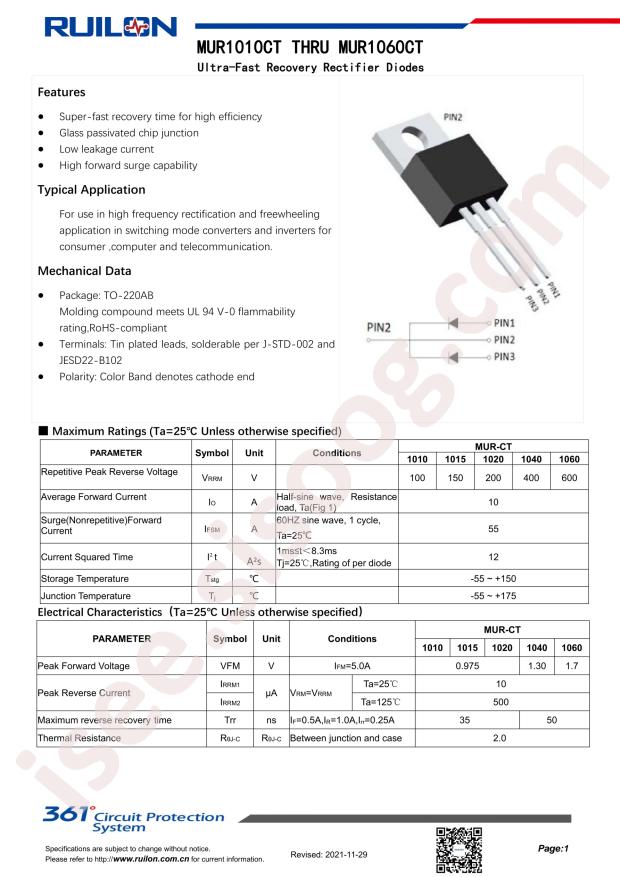 MUR1040CT