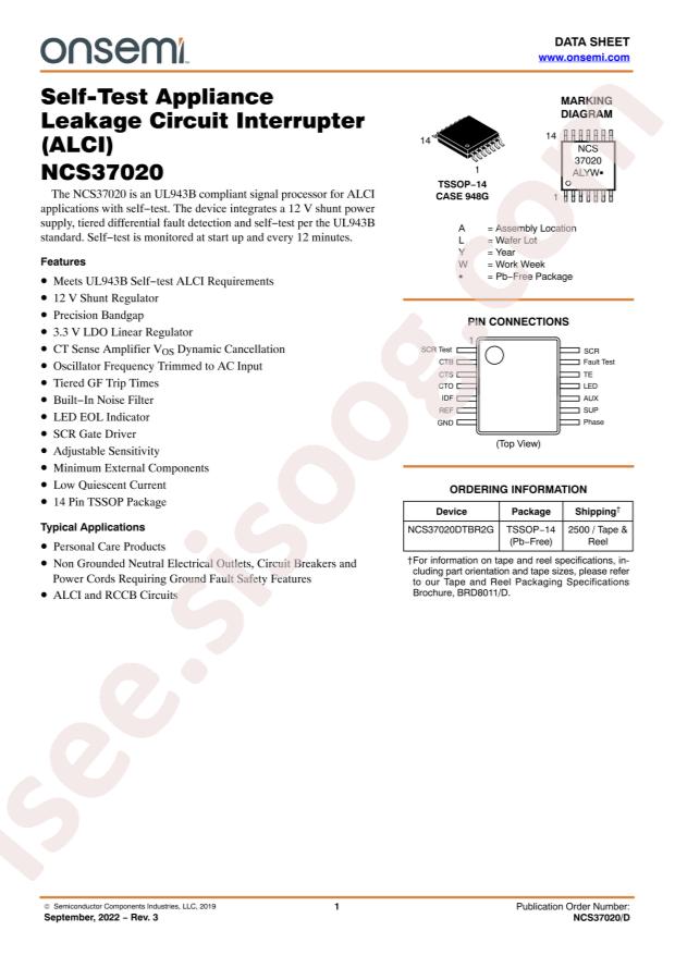 NCS37020DTBR2G