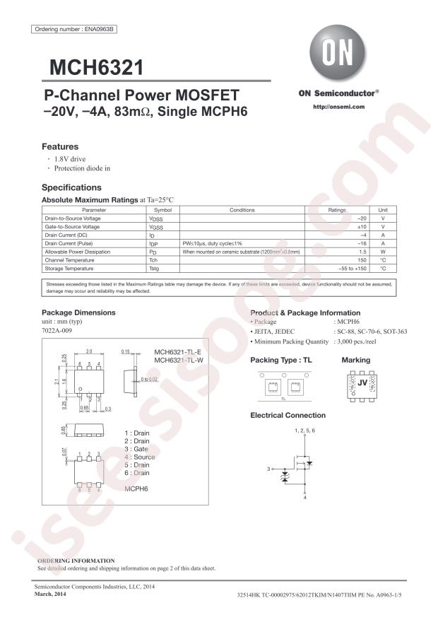 MCH6321-TL-E