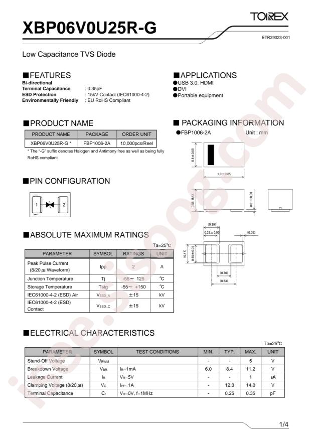 XBP06V0U25R-G