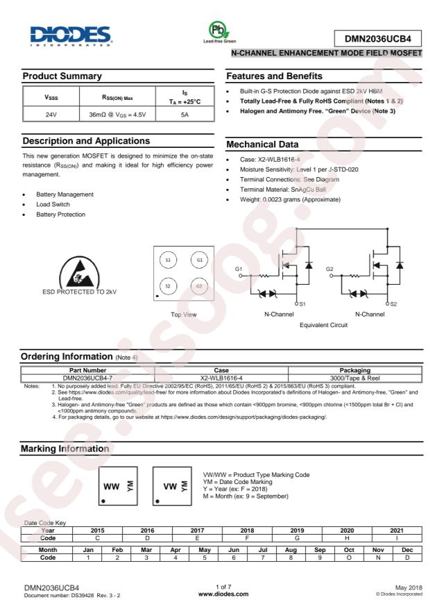 DMN2036UCB4-7