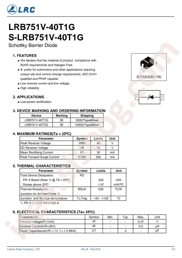 LRB751V-40T1G