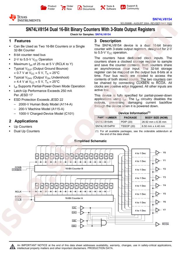 SN74LV8154PW