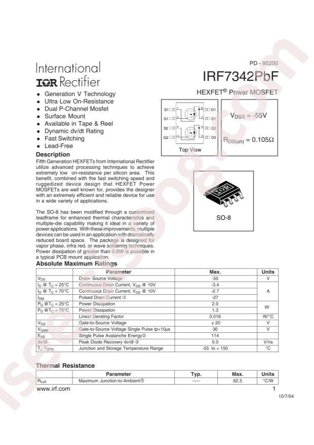 IRF7342TRPBF