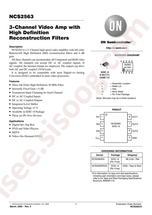 NCS2563DR2G