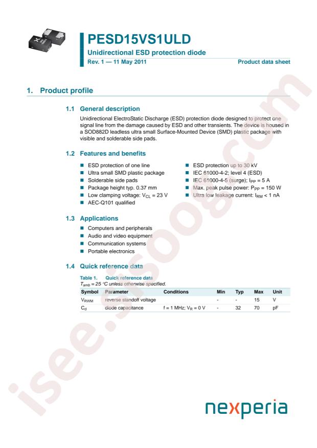 PESD15VS1ULD,315