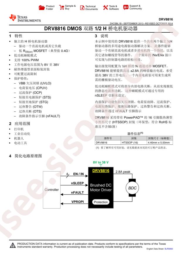 DRV8816PWP