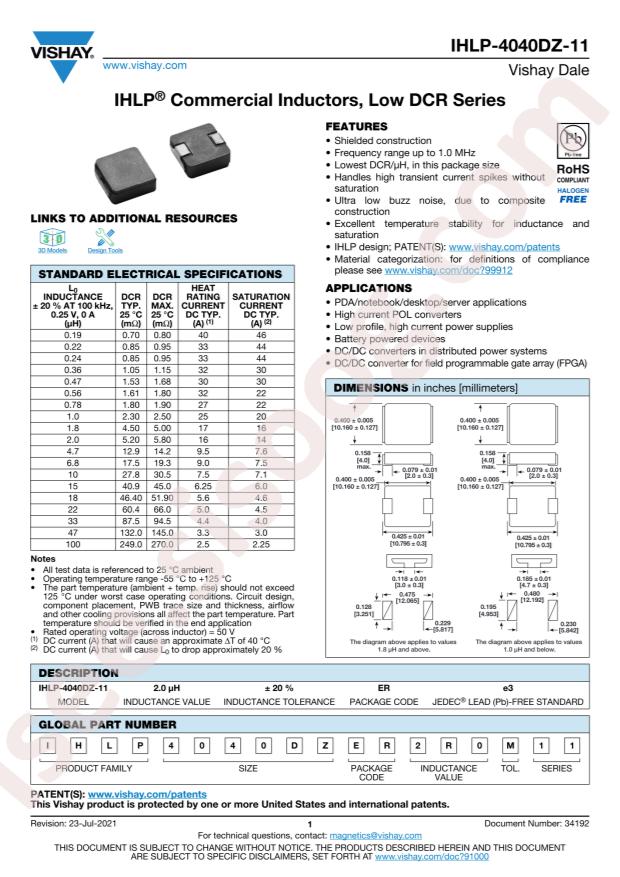 IHLP4040DZER6R8M11