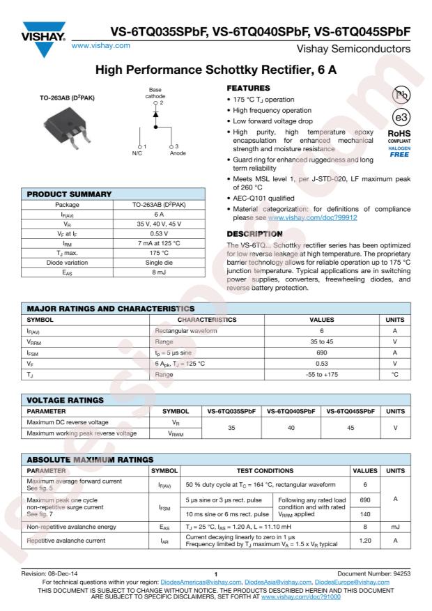 VS-6TQ045SPBF