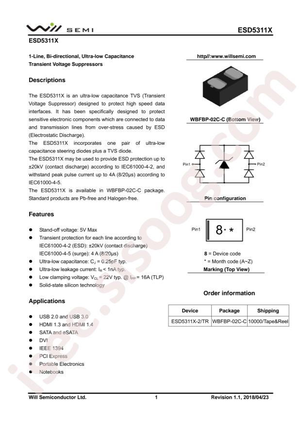 ESD5311X-2/TR