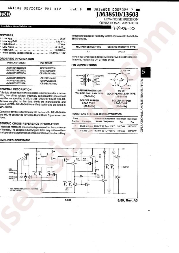 JM38510/13503BGA