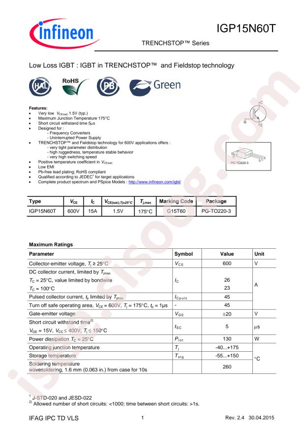 IGP15N60T