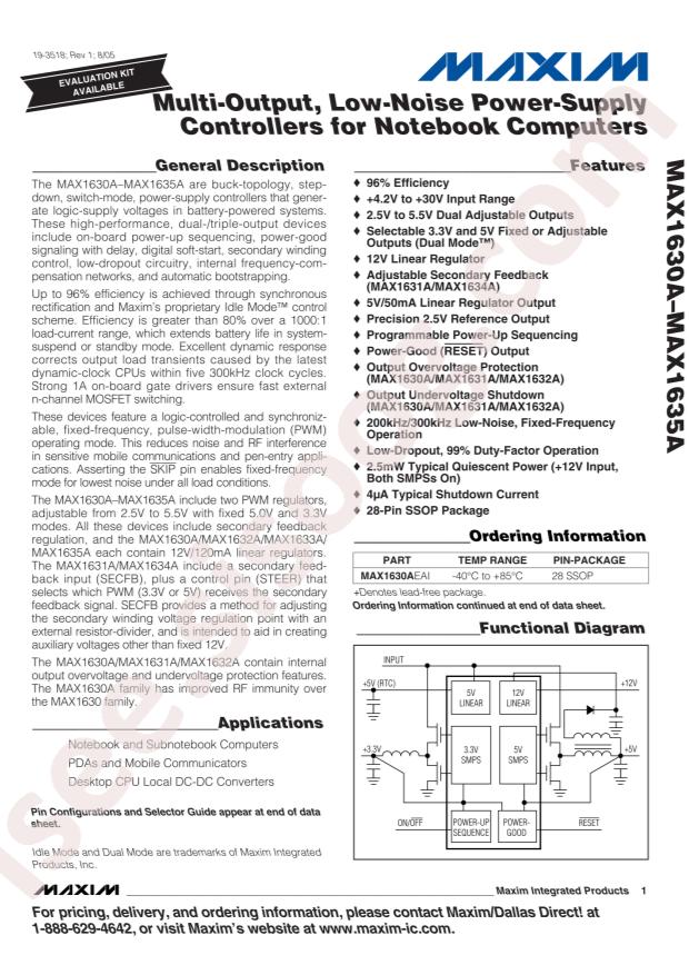 MAX1631AEAI+T