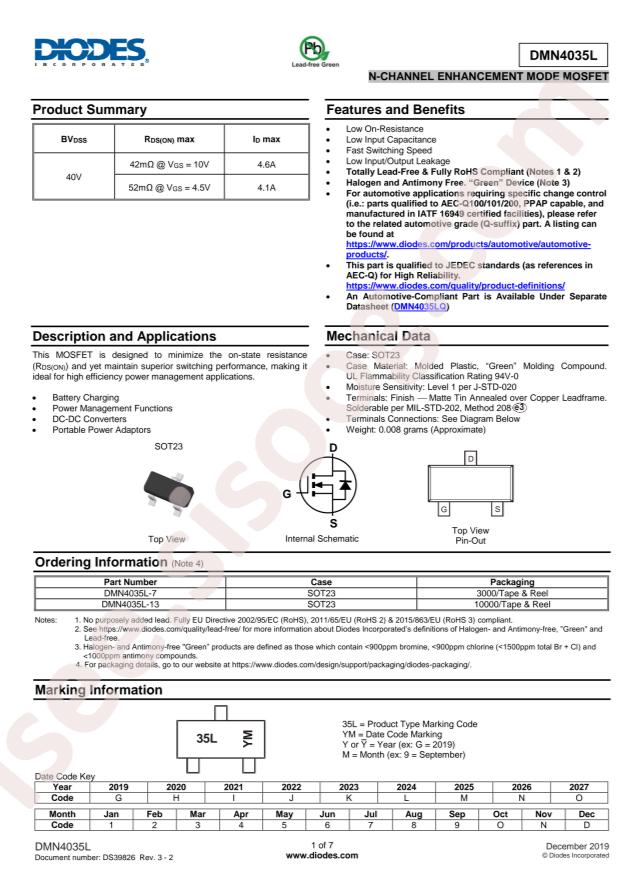 DMN4035L-7