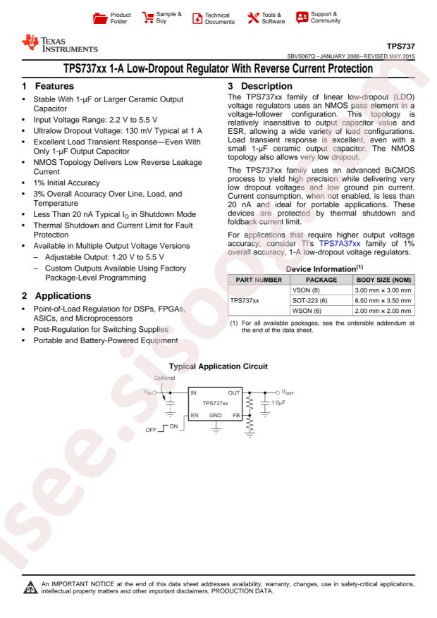 TPS73701DCQR