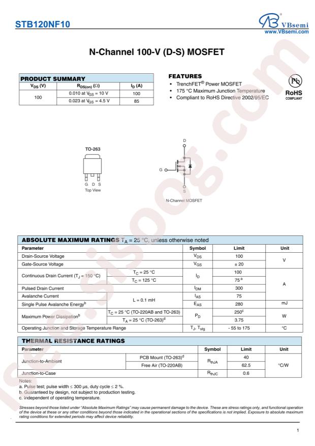 STB120NF10-VB