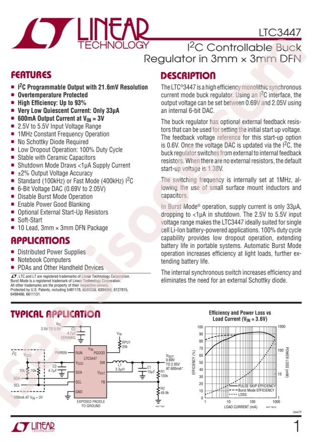 LTC3447EDD#PBF