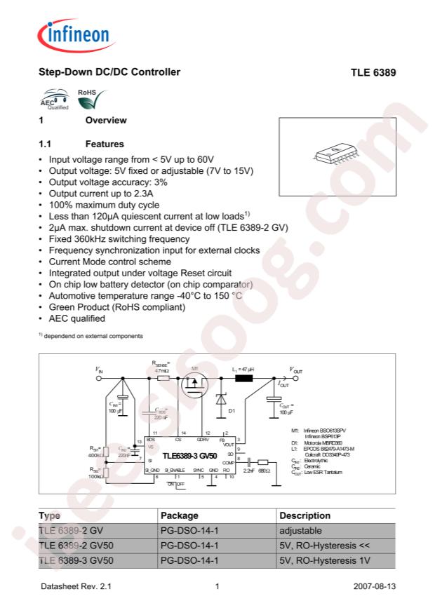 TLE6389-3GV50