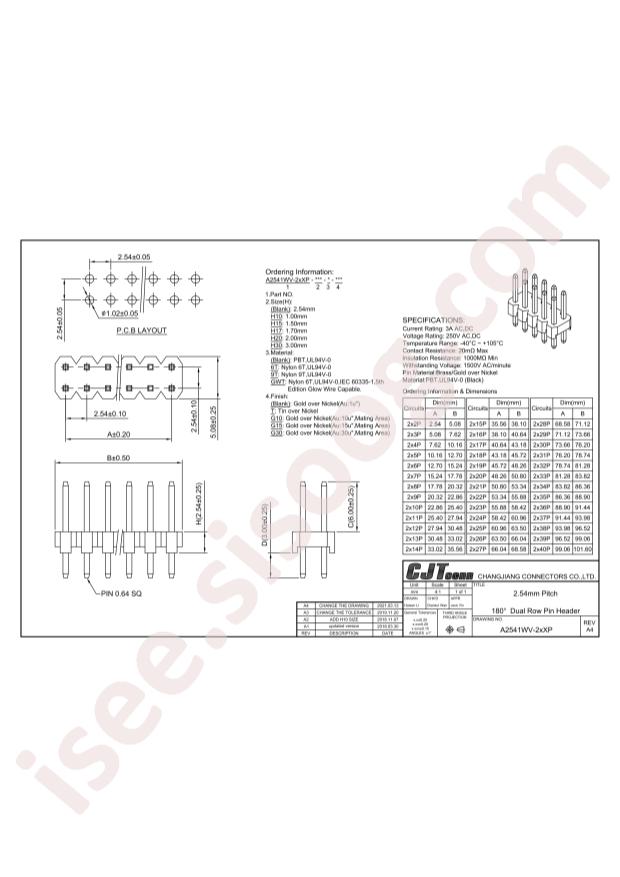 A2541WV-2x6P