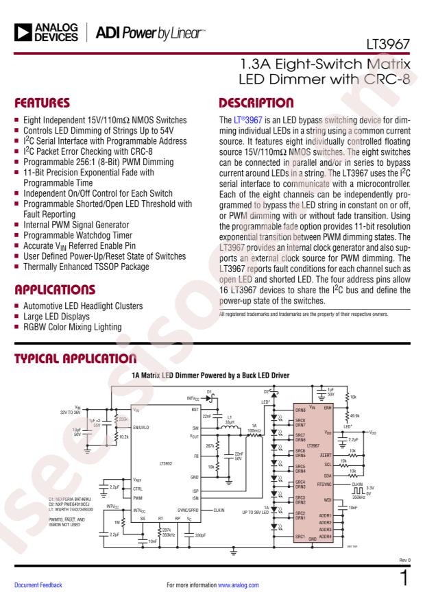 LT3967EFE#TRPBF