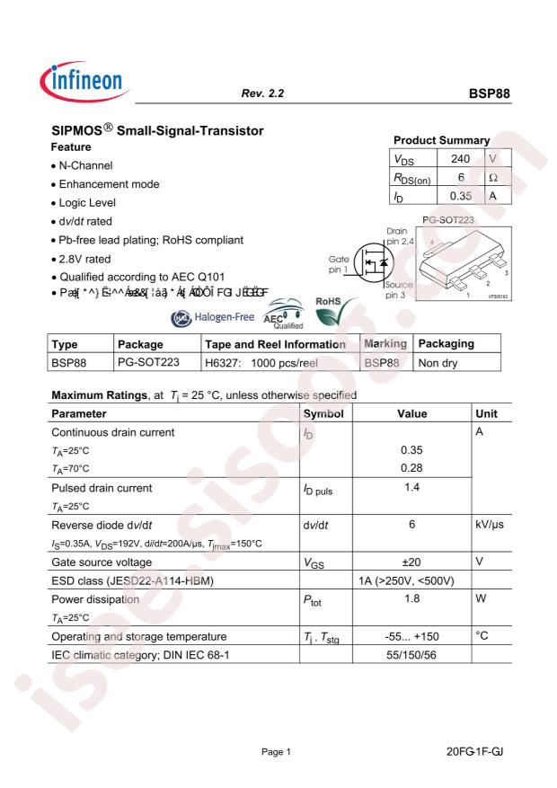 BSP88 H6327