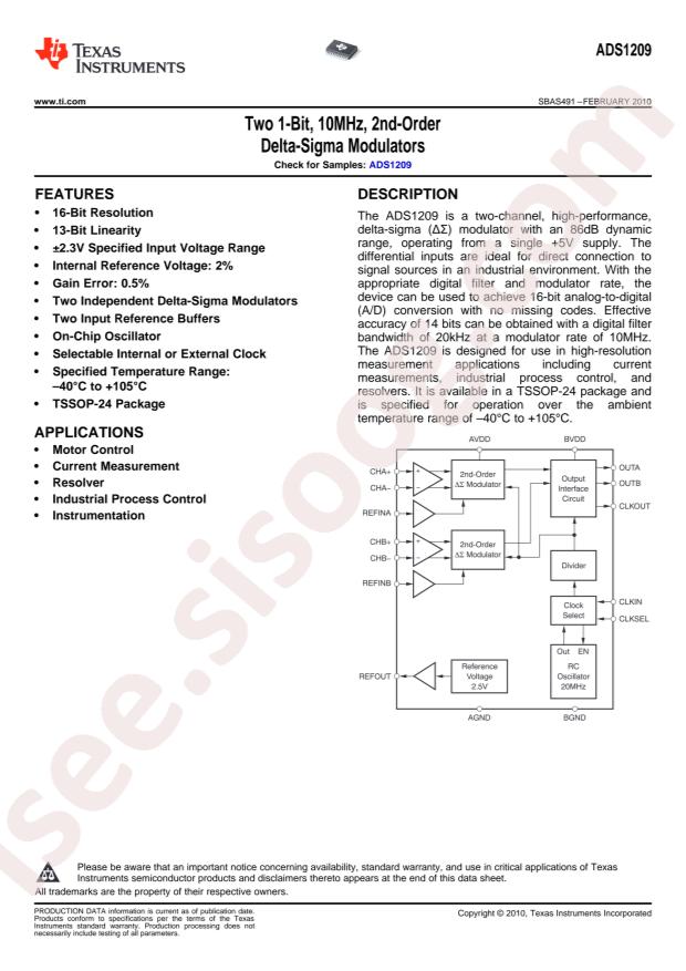 ADS1209SPWR