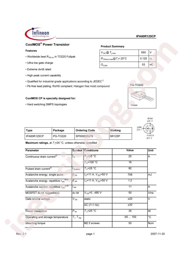IPA60R125CP
