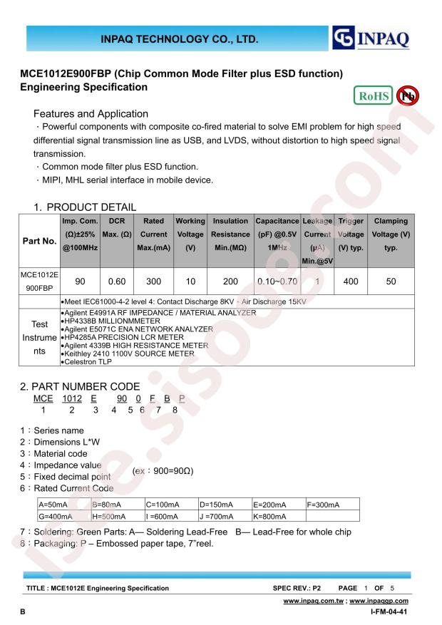 MCE1012E900FBP