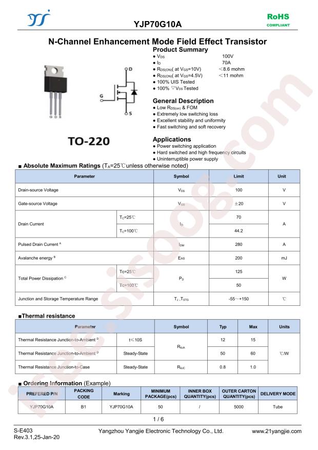 YJP70G10A