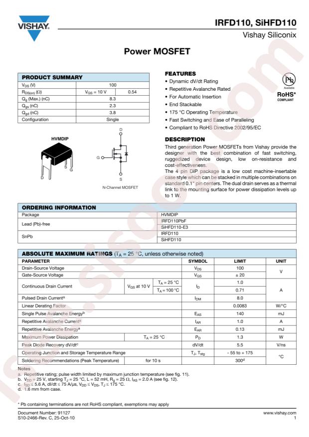IRFD110PBF