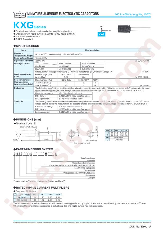 EKXG201ETD330MJ201