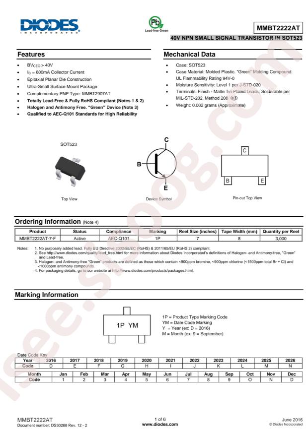 MMBT2222AT-7-F