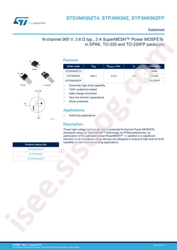 STP3NK90ZFP