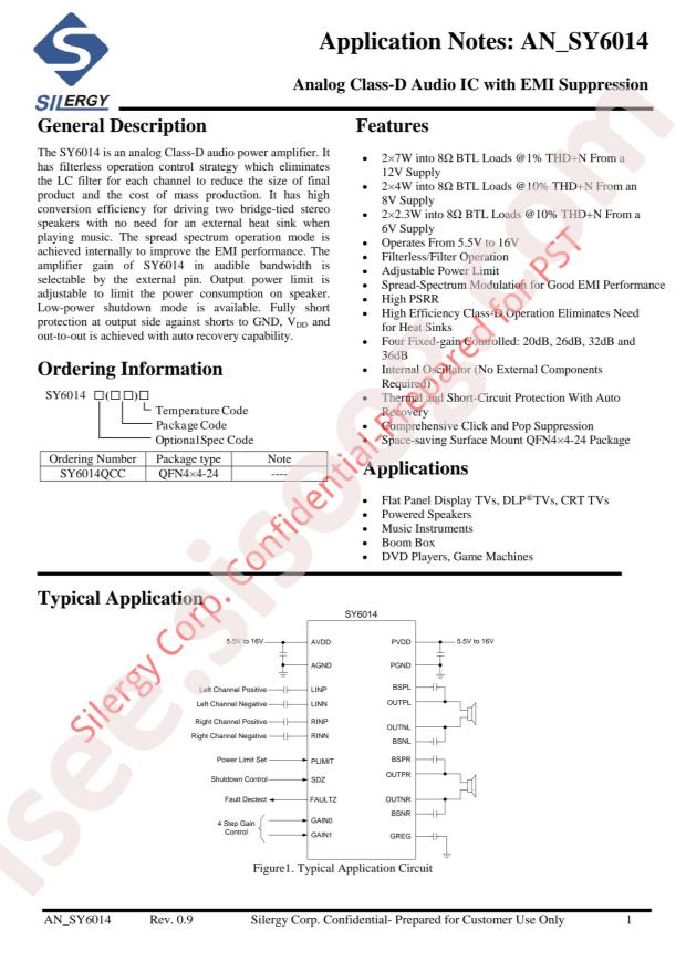 SY6014QCC