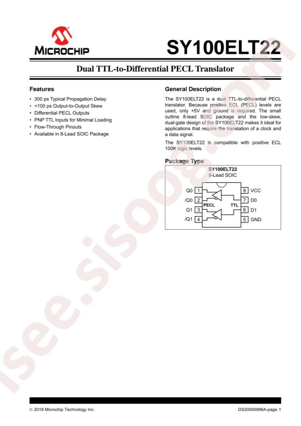 SY100ELT22ZG