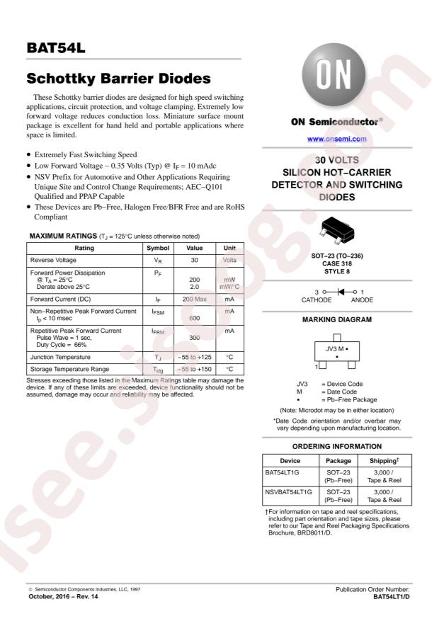 BAT54LT1G