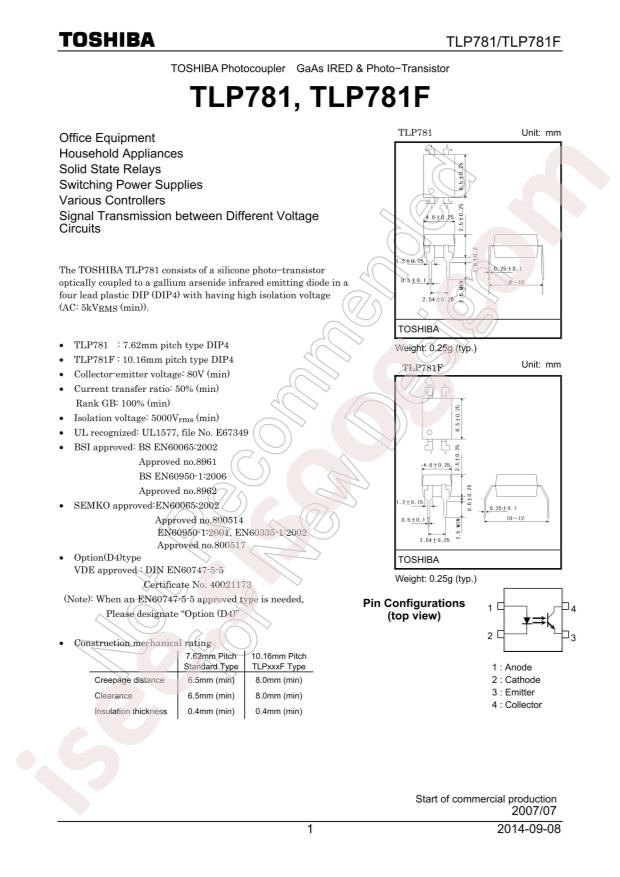 TLP781(GB-TP6,F)