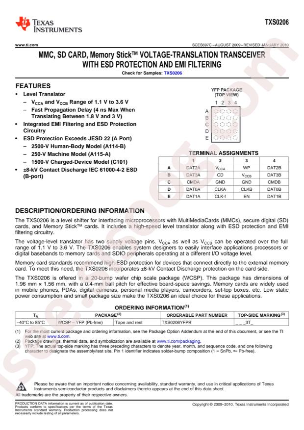 TXS0206YFPR