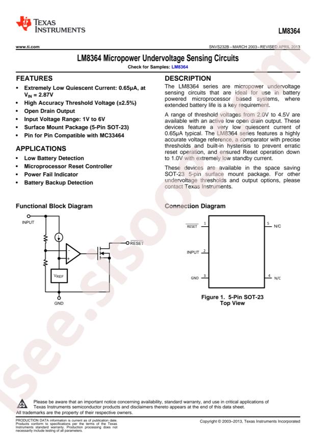 LM8364BALMF20/NOPB