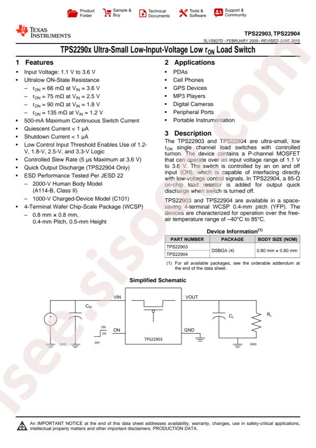 TPS22904YFPR