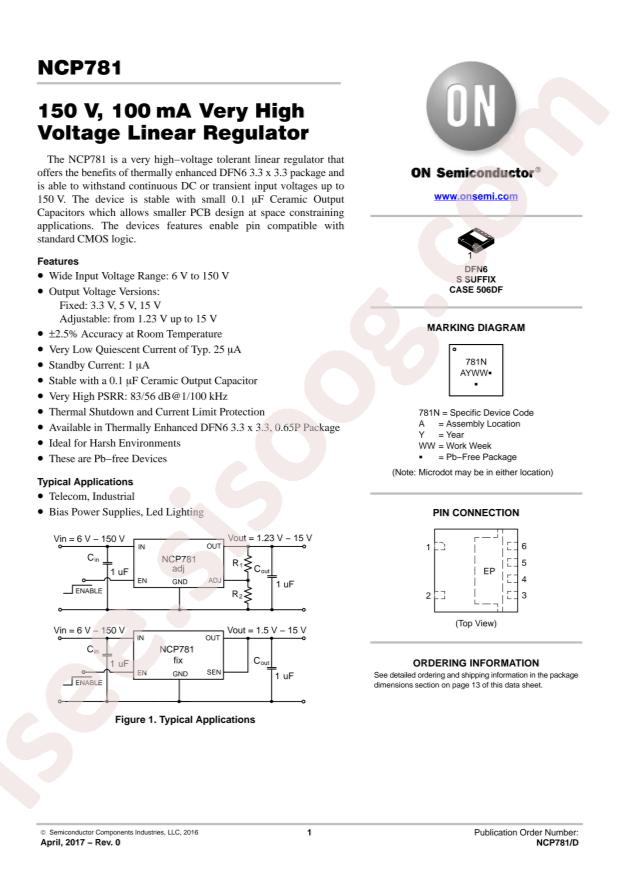 NCP781BMN050TAG