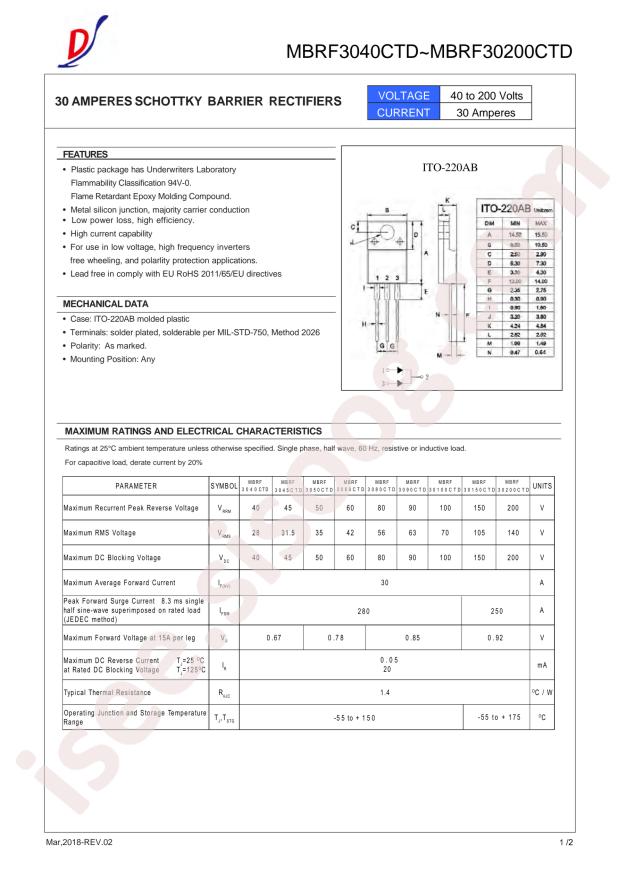 MBRF30150CTD