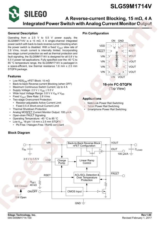 RENESAS SLG59M1714VTR
