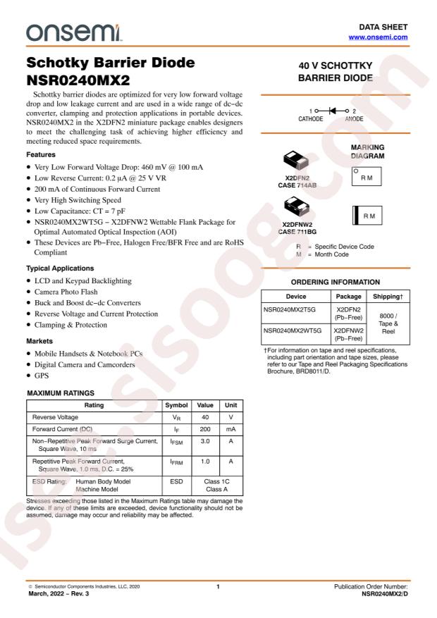 NSR0240MX2WT5G