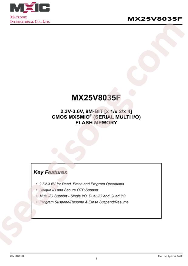 MX25V8035FM2I