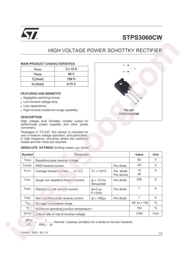 STPS3060CW