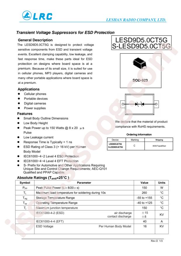 LESD9D5.0CT5G