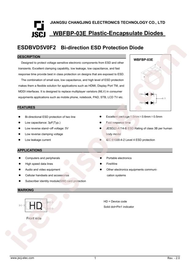 ESDBVD5V0F2