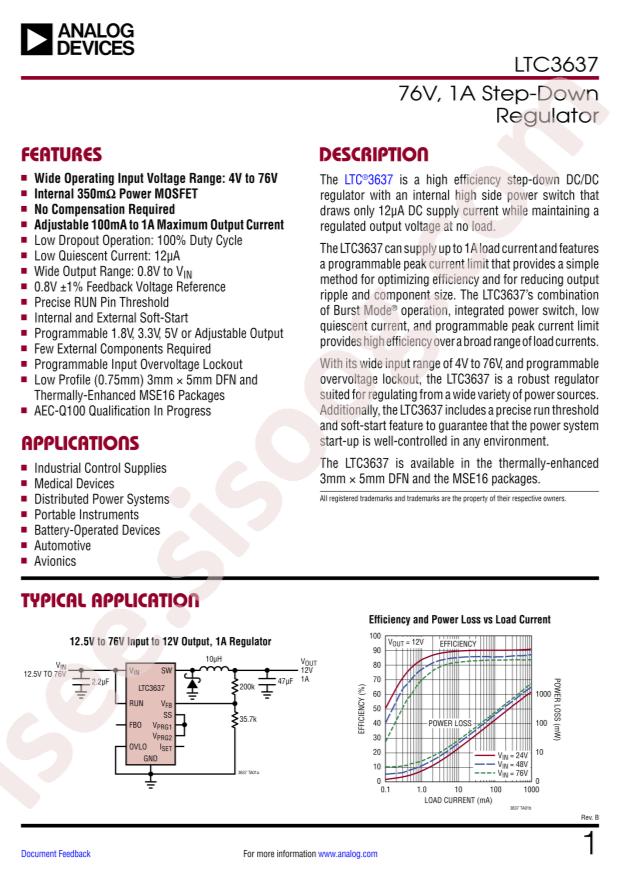 LTC3637EMSE#PBF